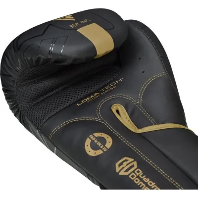 Боксерские перчатки RDX F6 Kara Matte Golden 12 унций (капа в комплекте) - 5 - Robinzon.ua