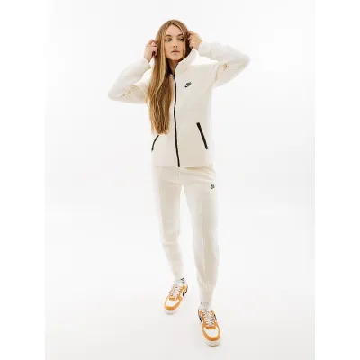 Женская Толстовка Nike W TCH FLC WR FZ HDY Белый XS (7dFB8338-110 XS) - 4 - Robinzon.ua