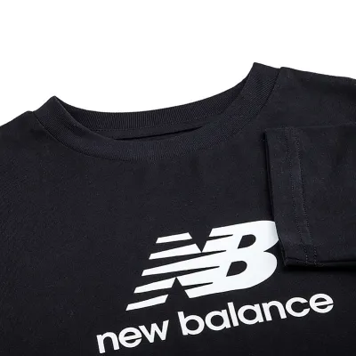 Дитяча Футболка New Balance Essentials Stacked Logo Jersey Чорний S (YT31541BK) - 2 Дитяча Футболка New Balance Essentials Stacked Logo Jersey Чорний S (YT31541BK) - 2 - Robinzon.ua