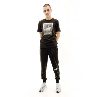Мужские Брюки Puma ESS BLOCK x TAPE Sweatpants Черный M (7d67517201 M) - 2 - Robinzon.ua