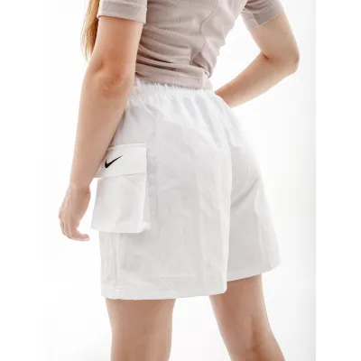 Жіночі Шорти Nike W NSW ESSNTL WVN HR SHORT Білий  L (7dDM6247-100 L) - 1 - Robinzon.ua