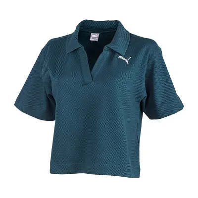 Жіноча Футболка Puma HER Polo Tee Синій 2XS (67310816) - 2 - Robinzon.ua