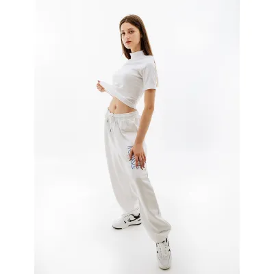 Женская Футболка Nike W NSW ESSNTL RIB MOCK SS TOP  Белый M (7dDV7958-100 M) - 3 - Robinzon.ua