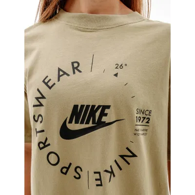 Женская Футболка Nike W NSW TEE BF PRNT SU  Хаки M (7dFD4235-276 M) - 2 - Robinzon.ua
