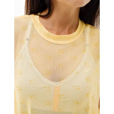 Жіноча Футболка Nike W NSW AIR AOP MESH SS CROP TOP Жовтий  S (7dDV8245-795 S) - 2 - Robinzon.ua
