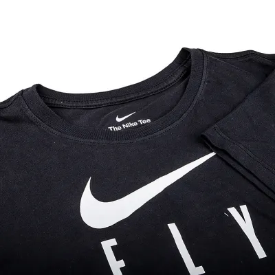 Жіноча Футболка Nike W NK DF SWOOSH FLY GRX TEE Чорний M (7dFQ6606-010 M) - 2 - Robinzon.ua