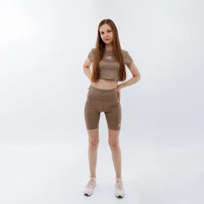 Жіноча Футболка New Balance Athletics Pearl Коричневий S (WT31556MS) - 2 - Robinzon.ua