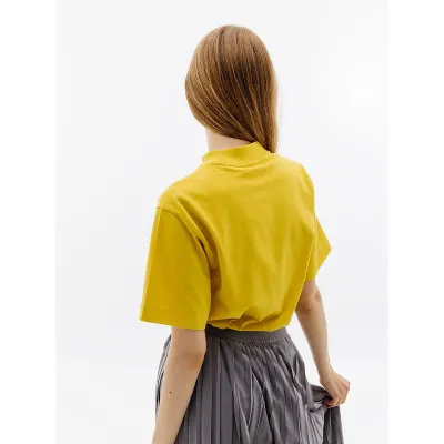 Жіноча Футболка Puma YONA SUNP Mock Neck Tee Жовтий XS (7d53797741 XS) - 1 - Robinzon.ua