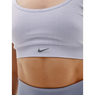 Женский Топ Nike W NK ALATE SEAMLESS BRA  Фиолетовый M (7dDX0027-536 M) - 2 - Robinzon.ua