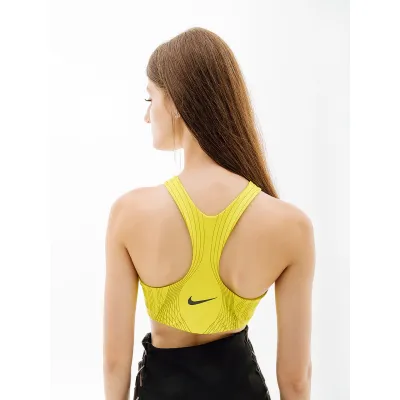 Женский Топ Nike W NK DF SWSH HN BRA  Салатовый XS (7dDV9994-308 XS) - 3 - Robinzon.ua