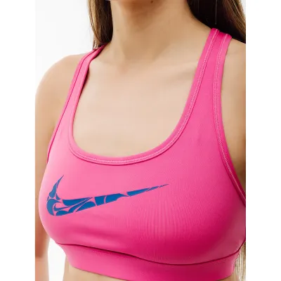 Жіночий Топ Nike W NK SWSH LS HBR BRA Рожевий M (7dFN2898-605 M) - 2 - Robinzon.ua