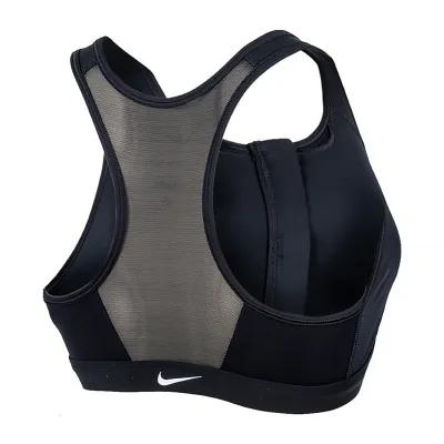 Жіночий Топ Nike W NK DF SWSH ZIP FRONT BRA Чорний XS (DD1205-010) - 3 - Robinzon.ua