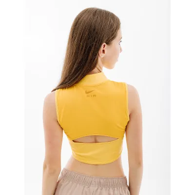 Женский Топ Nike W NK DF AIR CROP TANK  Желтый L (7dDX0284-795 L) - 1 - Robinzon.ua