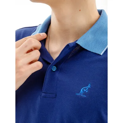 Чоловіча Футболка AUSTRALIAN LINES POLO PIQUE' EL R-FIT Синій L (7dLSUPO0010-842 L) - 2 - Robinzon.ua