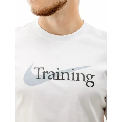 Мужская Футболка Nike M NK DFC TEE SW TRAINING  Белый XL (7dCZ7989-100 XL) - 2 - Robinzon.ua