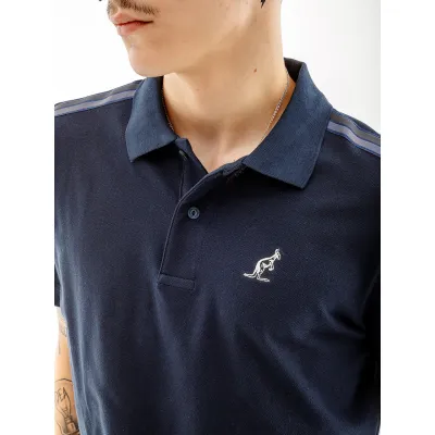 Мужская Футболка AUSTRALIAN TAPE STRIPE POLO CLUB PIQUE' Синий M (7dLSUPO0060-200 M) - 2 - Robinzon.ua