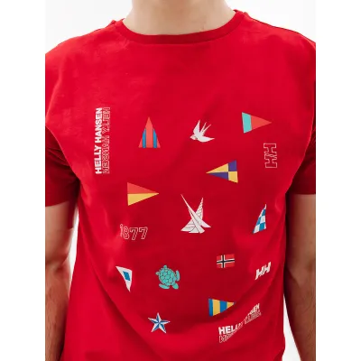 Чоловіча Футболка HELLY HANSEN SHORELINE T-SHIRT 2.0 Червоний  M (7d34222-162 M) - 1 - Robinzon.ua