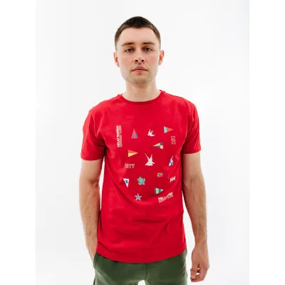 Чоловіча Футболка HELLY HANSEN SHORELINE T-SHIRT 2.0 Червоний  M (7d34222-162 M) - 2 - Robinzon.ua