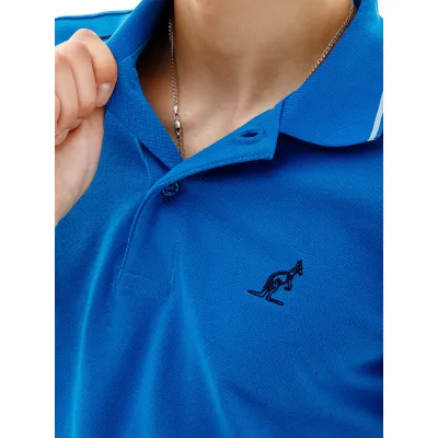 Мужская Футболка AUSTRALIAN 2-STRIPE PIQUE' POLO S-FIT Голубой 2XL (7dLSUPO0004-335 2XL) - 2 - Robinzon.ua