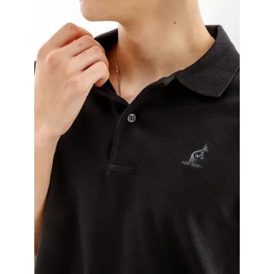 Мужская Футболка AUSTRALIAN EASY PIQUE' EL POLO R-FIT Черный L (7dLSUPO0007-003 L) - 2 - Robinzon.ua