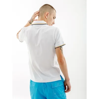 Чоловіча Футболка AUSTRALIAN 2-STRIPE PIQUE' POLO S-FIT Білий L (7dLSUPO0004-002 L) - 1 - Robinzon.ua