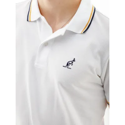 Чоловіча Футболка AUSTRALIAN 2-STRIPE PIQUE' POLO S-FIT Білий L (7dLSUPO0004-002 L) - 3 - Robinzon.ua