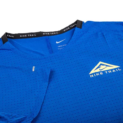 Чоловіча Футболка Nike M NK DF SOLAR CHASE SS TOP Синій XL (7dDV9305-405 XL) - 2 - Robinzon.ua