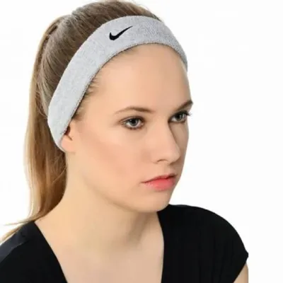 Пов'язка на голову Nike SWOOSH HEADBAND Сірий Уні OSFM (N.NN.07.051.OS) - 2 - Robinzon.ua