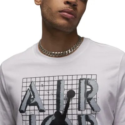 Чоловіча Футболка JORDAN M J BRAND JM STACK SS CREW Білий 2XL (7dFN5978-100 2XL) - 2 - Robinzon.ua