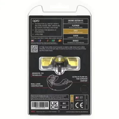 Капа OPRO Gold UFC взрослая (возраст 11+) Black/Gold (арт.102516001) - 3 Капа OPRO Gold UFC взрослая (возраст 11+) Black/Gold (арт.102516001) - 3 - Robinzon.ua