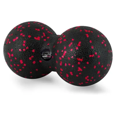 Массажный мяч двойной PowerPlay PP-4352 Epp foam peanut ball (d8*16cm.) Черно/Красный - 2 - Robinzon.ua