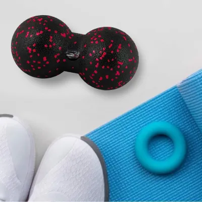 Массажный мяч двойной PowerPlay PP-4352 Epp foam peanut ball (d8*16cm.) Черно/Красный - 4 - Robinzon.ua