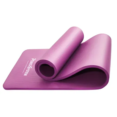Коврик для йоги и фитнеса Power System PS-4017 NBR Fitness Yoga Mat Plus Pink (180х61х1) - 2 - Robinzon.ua