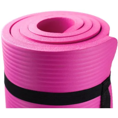 Коврик для йоги и фитнеса Power System PS-4017 NBR Fitness Yoga Mat Plus Pink (180х61х1) - 3 - Robinzon.ua