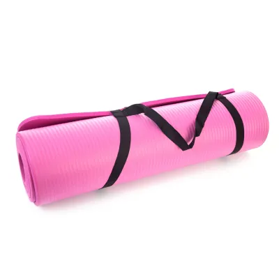 Коврик для йоги и фитнеса Power System PS-4017 NBR Fitness Yoga Mat Plus Pink (180х61х1) - 4 - Robinzon.ua