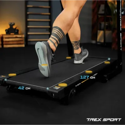 Бігова доріжка електрична Trex Sport TX-700TM RUNVO чорний - 4 - Robinzon.ua