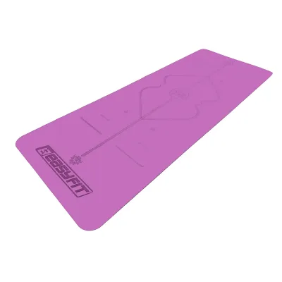 Килимок для йоги професійний EasyFit Pro каучук 5 мм Фіолетовий - 1 - Robinzon.ua