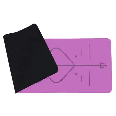 Килимок для йоги професійний EasyFit Pro каучук 5 мм Фіолетовий - 2 - Robinzon.ua