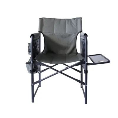 Стілець "Режисер з полицею" d25 мм (Меланж, Сірий) - 6 - Robinzon.ua