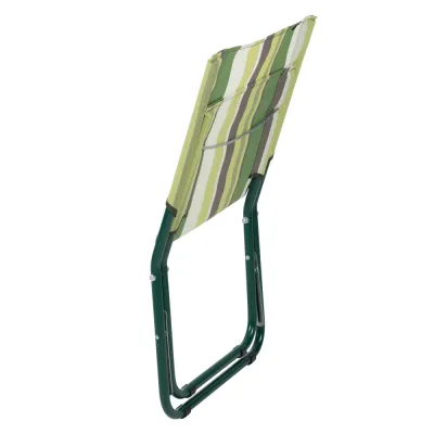 Шезлонг "Міні" d22 мм (Текстилен, Зелена смуга) - 1 - Robinzon.ua