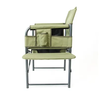 Стул "Режиссер с мягкой полкой Эконом" d25 мм (Оксфорд, Хаки). - 1 - Robinzon.ua