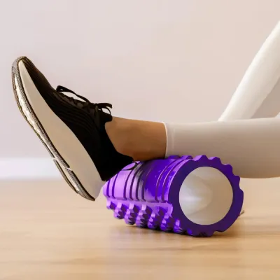 Массажный роллер для йоги K1 33*14 фиолетовый - 2 - Robinzon.ua