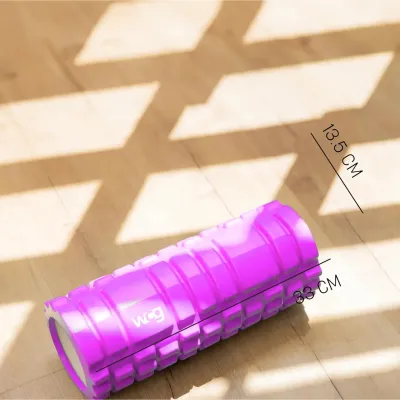 Массажный роллер для йоги K1 33*14 розовый - 3 - Robinzon.ua