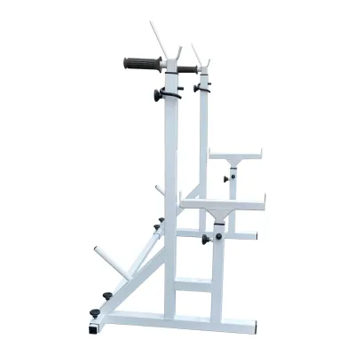 Стійки під штангу 40 на 40 мм Білий зі страхувальними упорами, брусами та штирями для зберігання блінів - 3 Стійки під штангу 40 на 40 мм Білий зі страхувальними упорами, брусами та штирями для зберігання блінів - 3 - Robinzon.ua