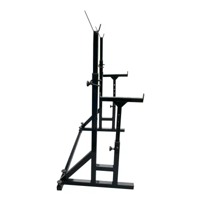 Стійки під штангу 50 на 50 мм зі страхувальними упорами Чорний - 3 - Robinzon.ua