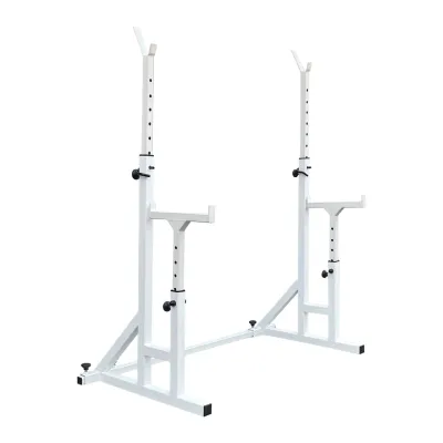 Стойки под штангу 50 на 50 мм со страховочными упорами Белый - 1 - Robinzon.ua