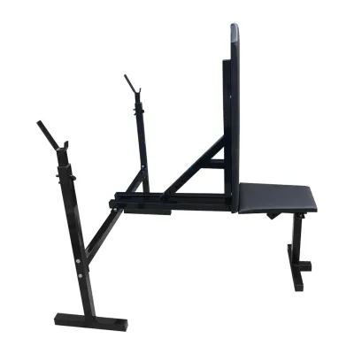 Лавка для жиму зі стійками 30 на 30 мм регульована Чорний - 2 - Robinzon.ua