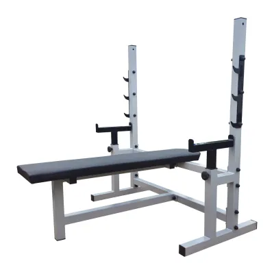 Скамья горизонтальная профессиональная для жима со страховкой 60 на 60 мм - 4 - Robinzon.ua