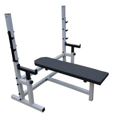 Скамья горизонтальная профессиональная для жима со страховкой 60 на 60 мм - 6 - Robinzon.ua
