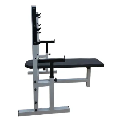 Скамья горизонтальная профессиональная для жима со страховкой 60 на 60 мм - 1 - Robinzon.ua